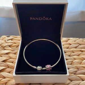 Pandora bracelet with charm